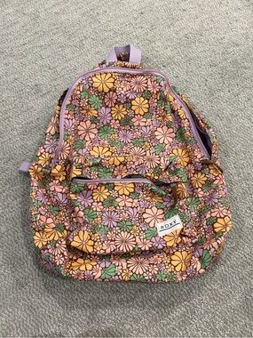 Roxy Multicolor Floral Daypack in Pink, Yellow, Green, Purple